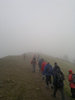  Group B - progress along the Malvern Ridge, mist assured.
